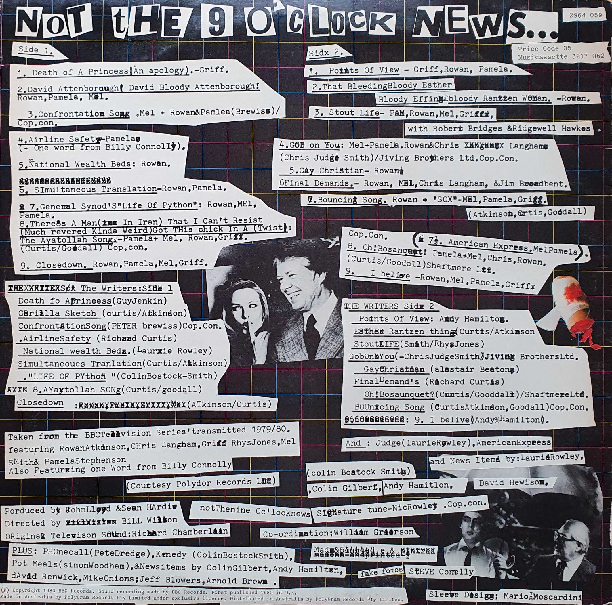 Picture of 2964 059 Not the nine o'clock news by artist Not the nine o'clock news from the BBC records and Tapes library